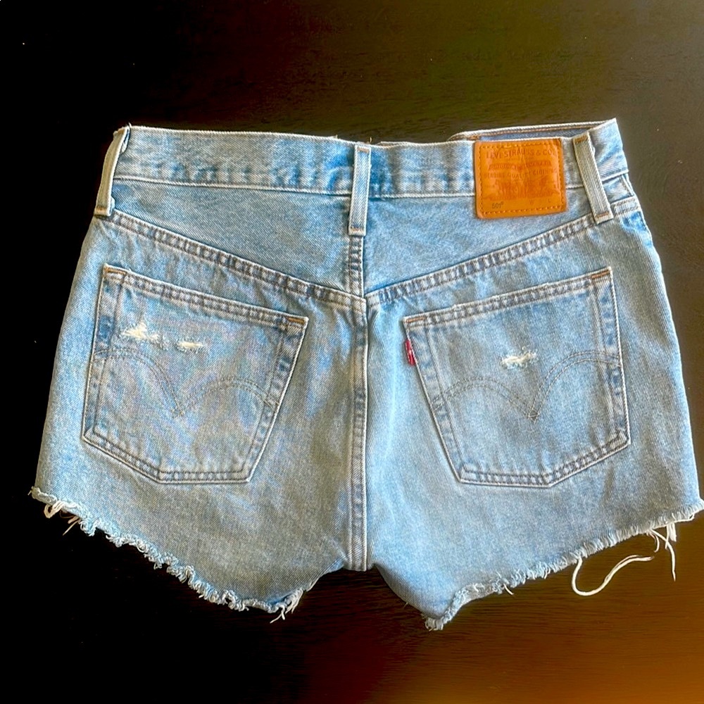 Levi's 501 premium big E Blue Jean Shorts
